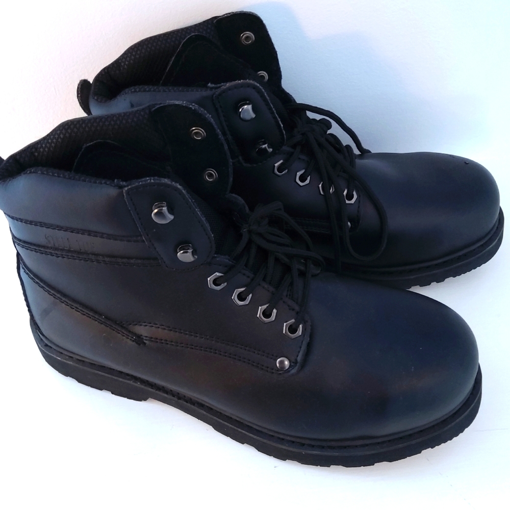 Dr Scholls Steel Toe, oil & slip resistant mens BOOTS SZ 10.5